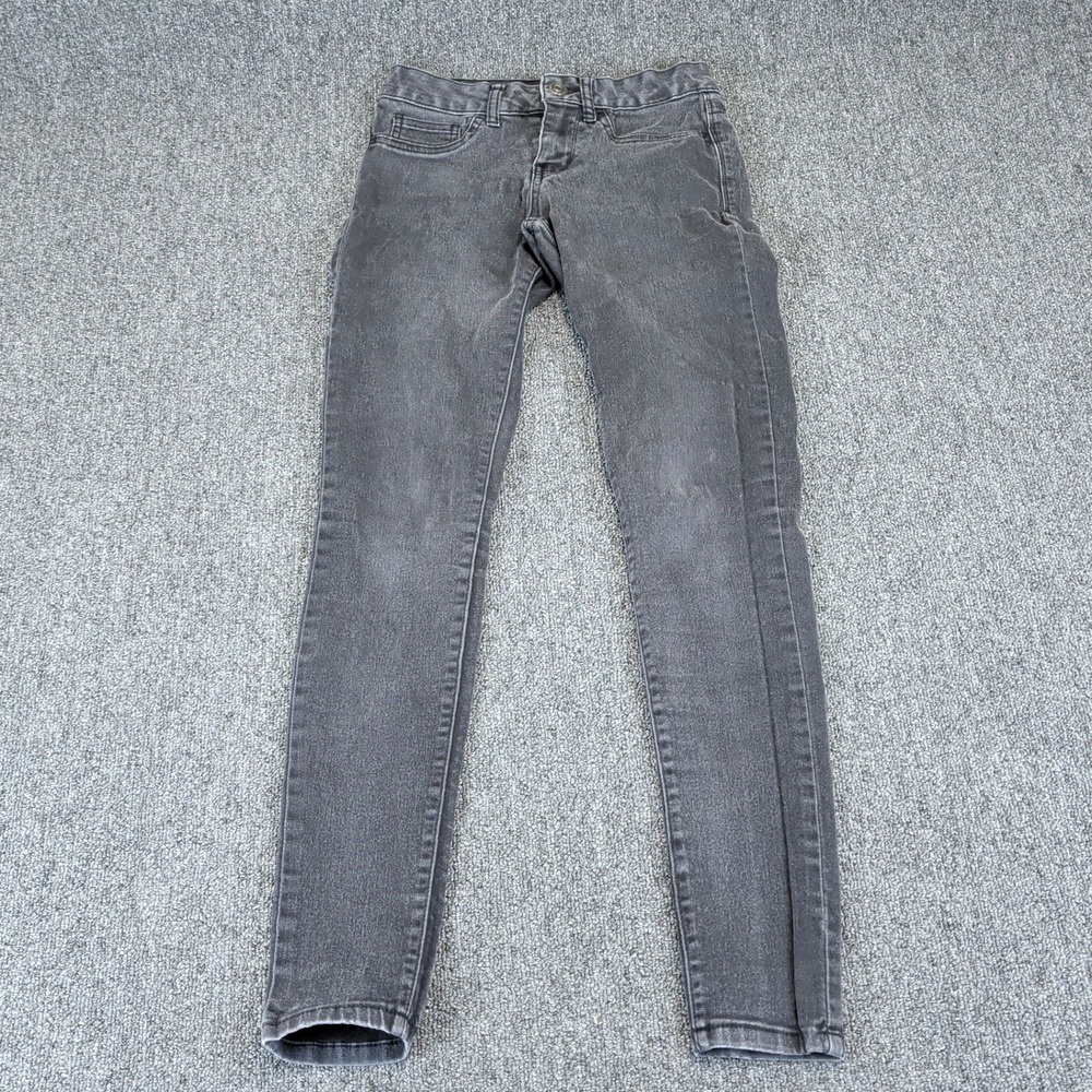 SO Womens Jegging Size 1 Cotton Blend Black Denim Skinny Jeans Mid Rise Stretch